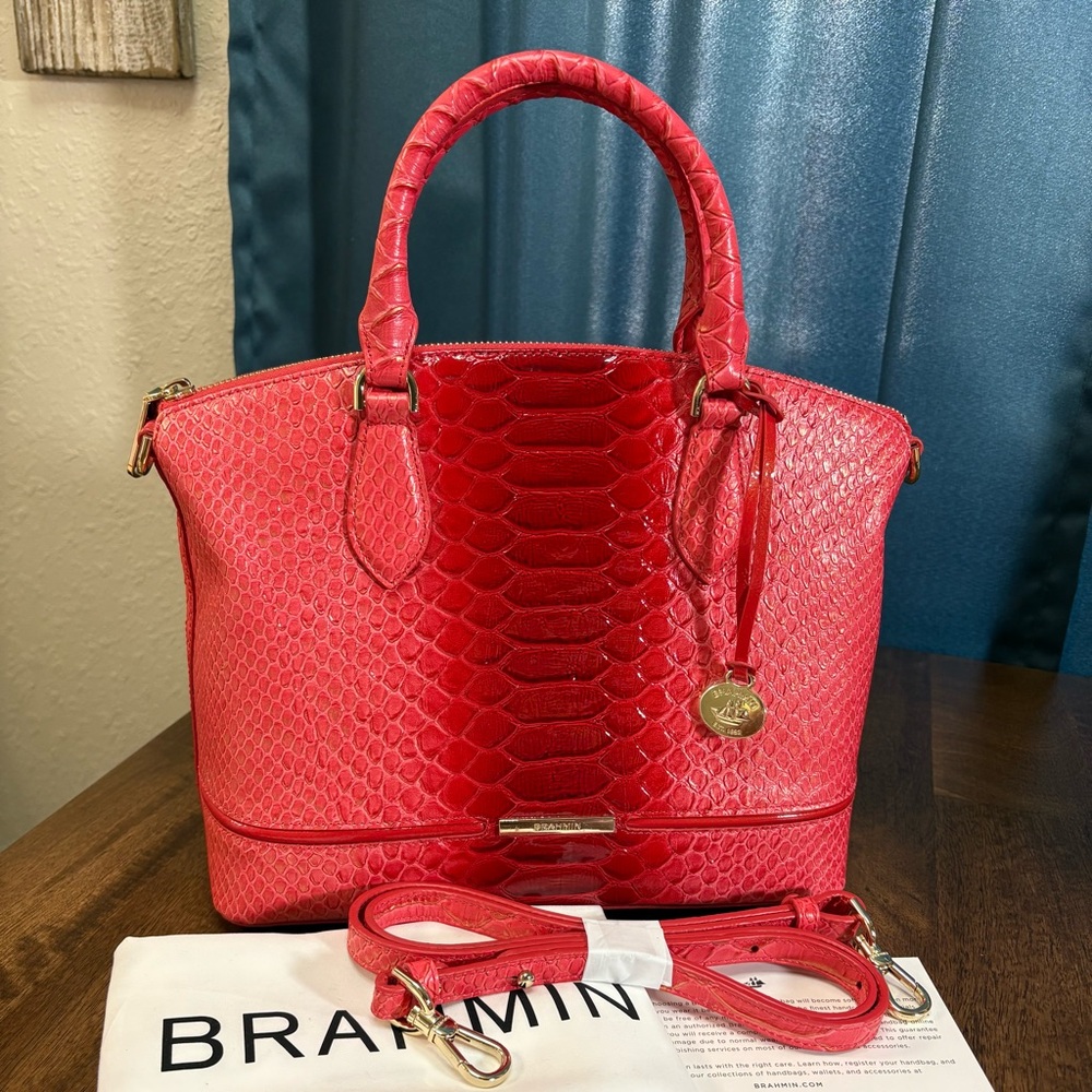 **SOLD**Brahmin NWOT Duxbury - Flame Calimero - Feminine, Sultry, Date Night - Picture 10 of 16